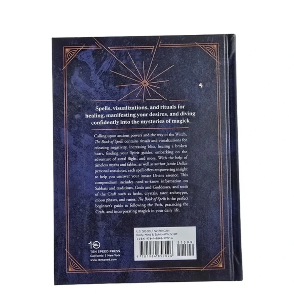 Book Of Spells Hardcover Jamie‎ Della Witchcraft Guide Magic Rituals